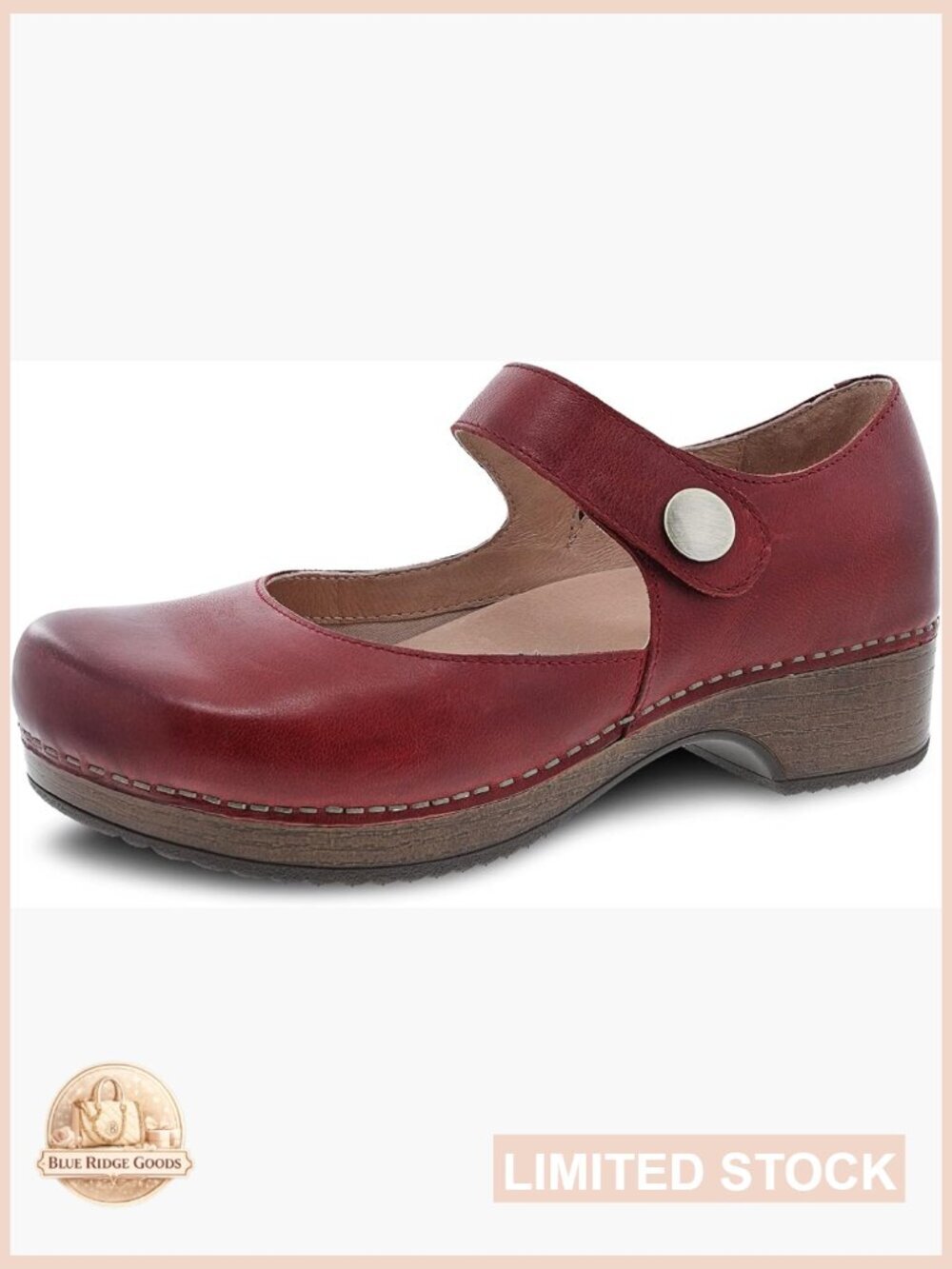 Women's Mary Jane Clog with Memory Foam Arch Support Lightweight EVA Outsole